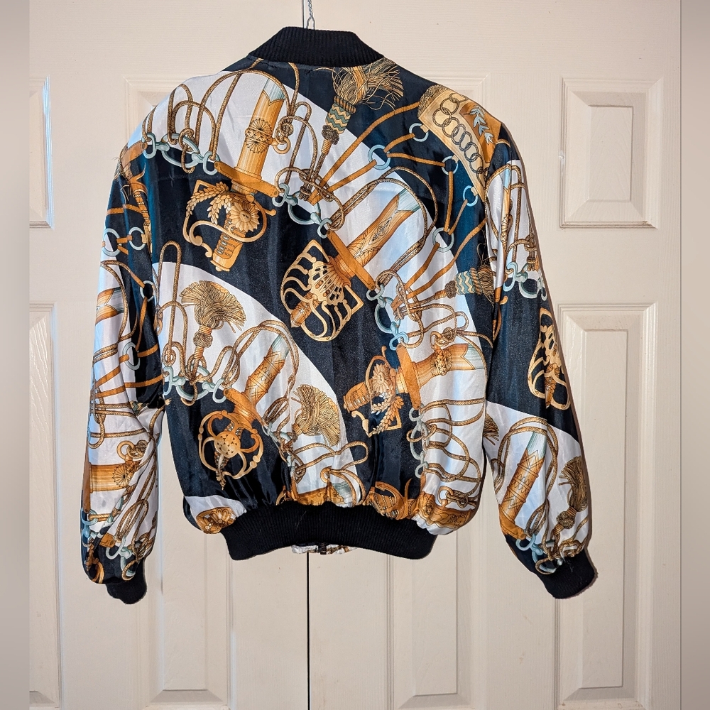❤️🔥Vintage unbranded bomber medium large - Picture 2 of 8